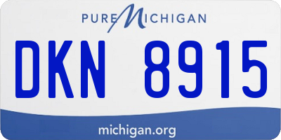 MI license plate DKN8915
