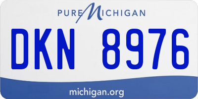 MI license plate DKN8976