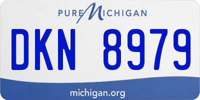 MI license plate DKN8979