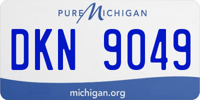 MI license plate DKN9049