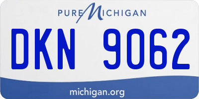MI license plate DKN9062