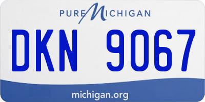 MI license plate DKN9067