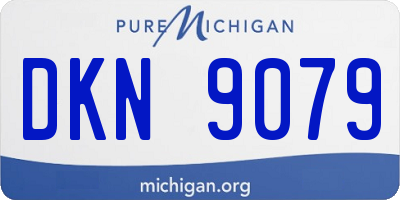 MI license plate DKN9079