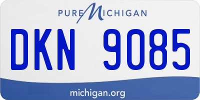MI license plate DKN9085