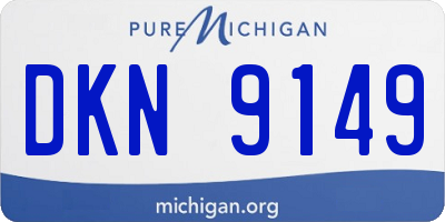 MI license plate DKN9149