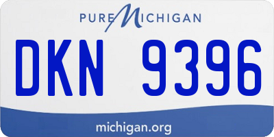 MI license plate DKN9396