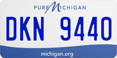 MI license plate DKN9440