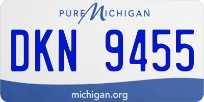 MI license plate DKN9455