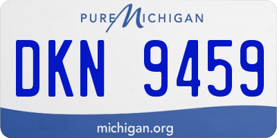 MI license plate DKN9459