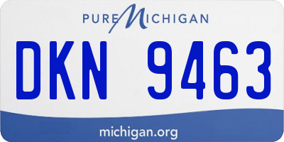 MI license plate DKN9463