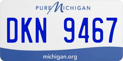 MI license plate DKN9467