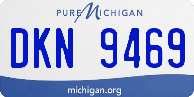 MI license plate DKN9469