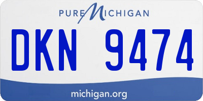 MI license plate DKN9474