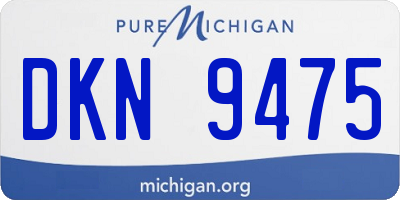 MI license plate DKN9475