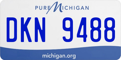 MI license plate DKN9488