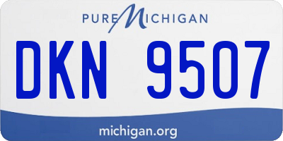 MI license plate DKN9507