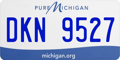 MI license plate DKN9527