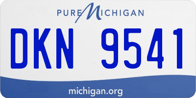 MI license plate DKN9541