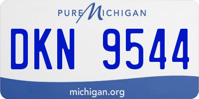 MI license plate DKN9544