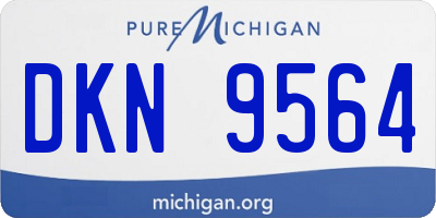 MI license plate DKN9564