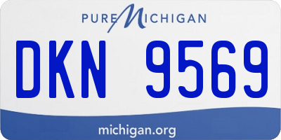 MI license plate DKN9569