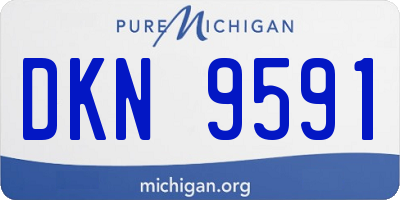 MI license plate DKN9591