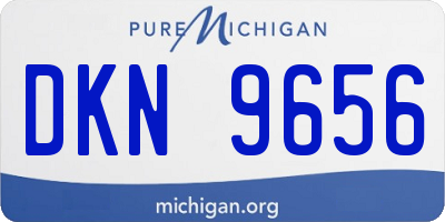 MI license plate DKN9656