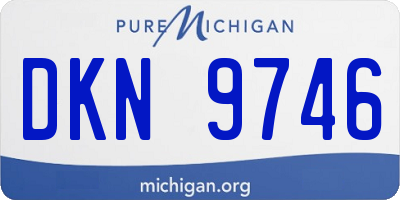 MI license plate DKN9746