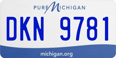 MI license plate DKN9781