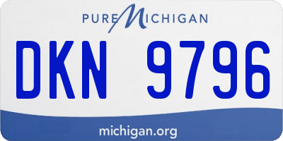 MI license plate DKN9796