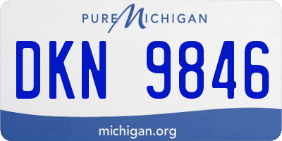 MI license plate DKN9846