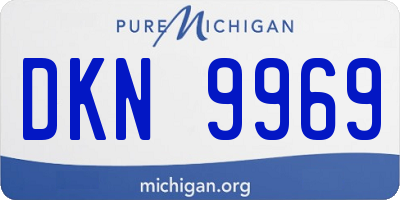 MI license plate DKN9969