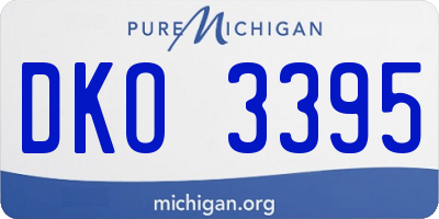 MI license plate DKO3395