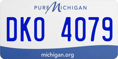 MI license plate DKO4079