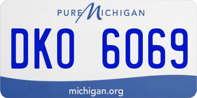 MI license plate DKO6069