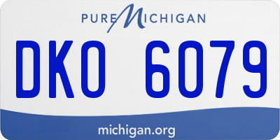 MI license plate DKO6079