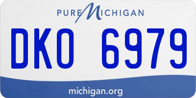 MI license plate DKO6979