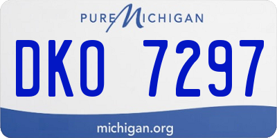 MI license plate DKO7297