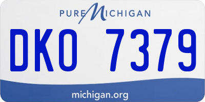 MI license plate DKO7379