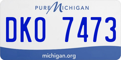 MI license plate DKO7473