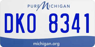 MI license plate DKO8341