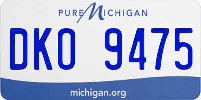 MI license plate DKO9475