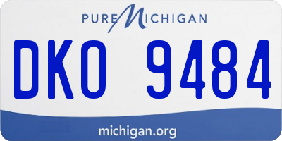 MI license plate DKO9484