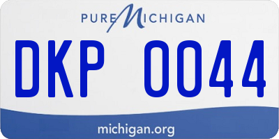 MI license plate DKP0044