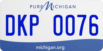MI license plate DKP0076