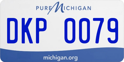 MI license plate DKP0079