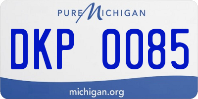 MI license plate DKP0085