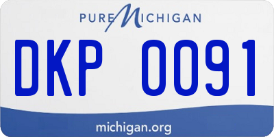 MI license plate DKP0091