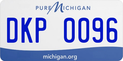 MI license plate DKP0096