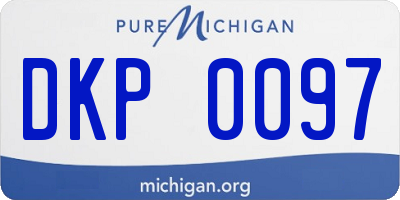 MI license plate DKP0097